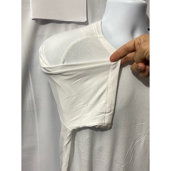 Vivint Employee White Shirt Men's XL White Drop T -Spandex blend stretch- - Picture 12 of 12